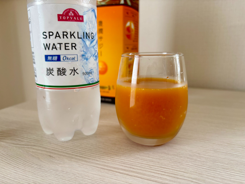 豊潤サジーの炭酸割り