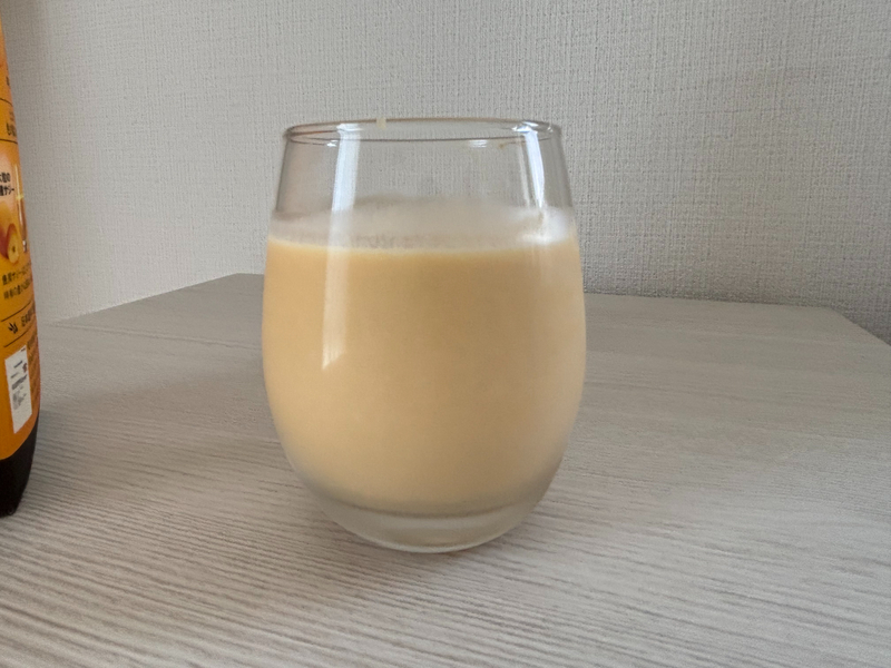 豊潤サジーの牛乳割り